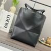 Medium Puzzle Fold tote in shiny calfskin