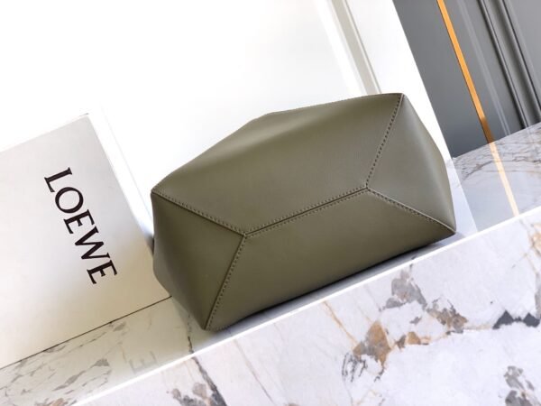 Medium Puzzle Fold tote in shiny calfskin
