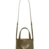 Mini Puzzle Fold tote in shiny calfskin