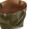 Mini Puzzle Fold tote in shiny calfskin