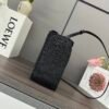Small LOEWE Font tote in raffia