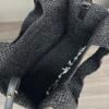 Small LOEWE Font tote in raffia