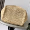Medium Puzzle Fold tote in raffia