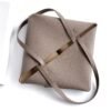 Medium Puzzle Fold tote in soft grained calfskin