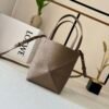 Mini Puzzle Fold tote in soft grained calfskin