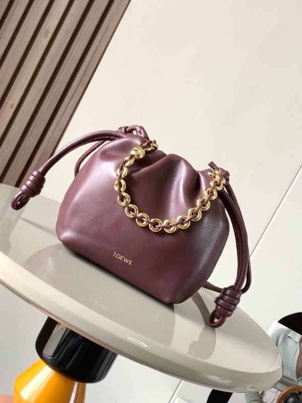 Mini Flamenco purse in mellow nappa lambskin