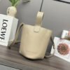 Mini Pebble Bucket bag in soft grained calfskin