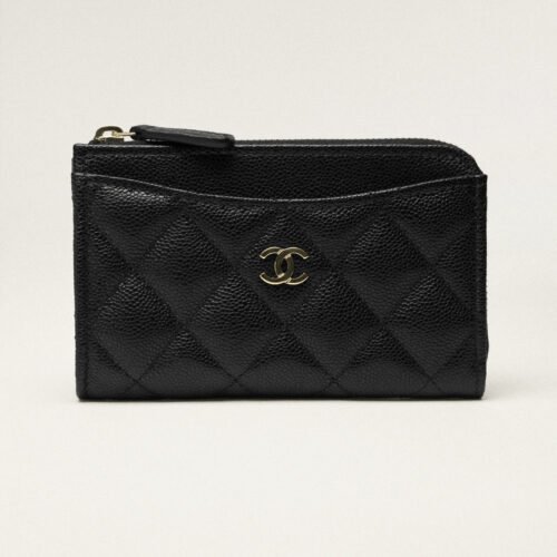 Classic zipper card holder