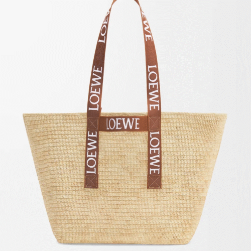 Fold Shopper in raffia