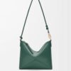Puzzle Fold pouch in shiny nappa calfskin