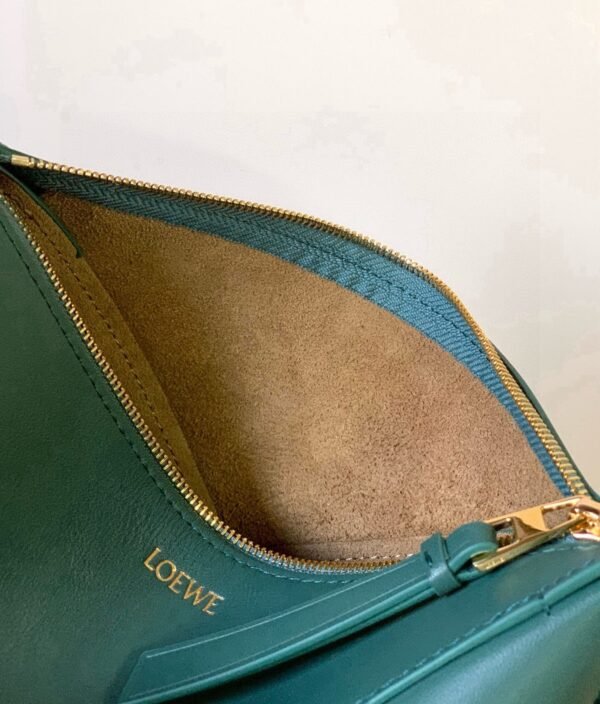 Puzzle Fold pouch in shiny nappa calfskin