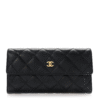 CHANEL  Caviar Quilted Large Gusset Flap Wallet