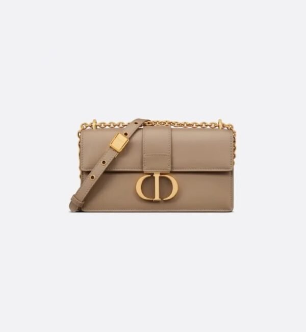 DIOR 30 Montaigne East-West Bag with Chain Apricot color