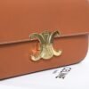 CELINE SHOULDER BAG CLAUDE IN SHINY CALFSKIN - BROWN