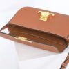 CELINE SHOULDER BAG CLAUDE IN SHINY CALFSKIN - BROWN