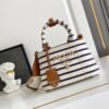 Prada Jardinière striped cotton canvas mini-bag