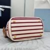 Prada Jardinière striped cotton canvas mini-bag