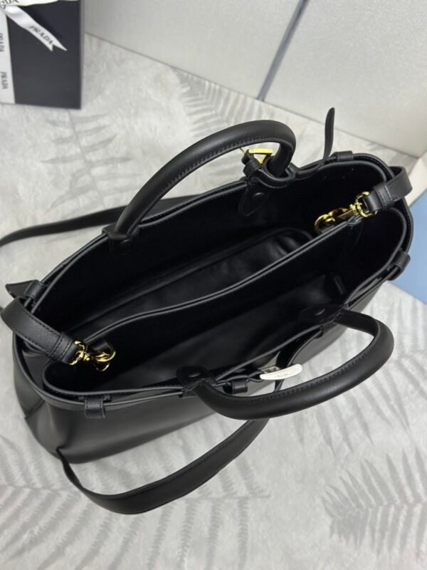 Prada Buckle large leather handbag with belt
