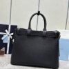 Prada Buckle large leather handbag with belt