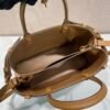 Prada Buckle medium leather handbag with double belt