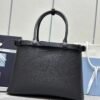 Prada Buckle medium leather handbag with double belt