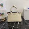 Prada Buckle small leather handbag with double belt