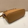 Prada Buckle small leather handbag with double belt