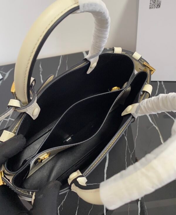 Prada Buckle small leather handbag with double belt