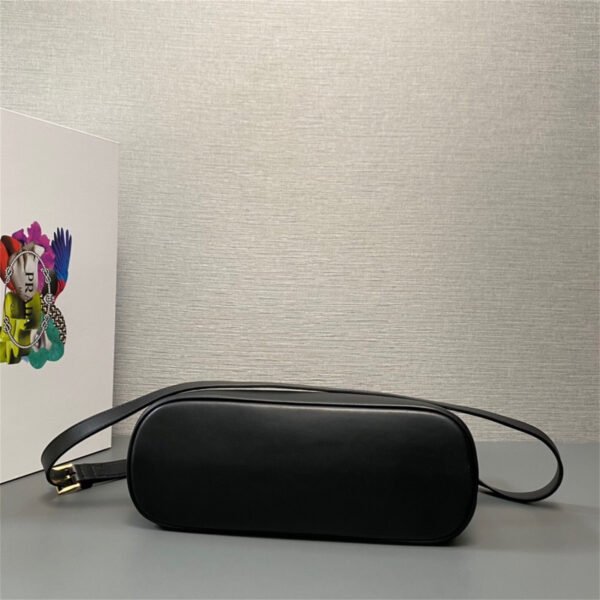 Prada Buckle small leather handbag with double belt