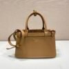 Prada Buckle small leather handbag with double belt