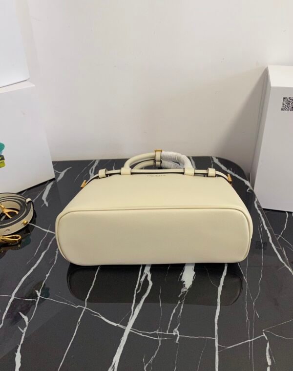 Prada Buckle small leather handbag with double belt