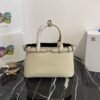 Prada Buckle small leather handbag with double belt