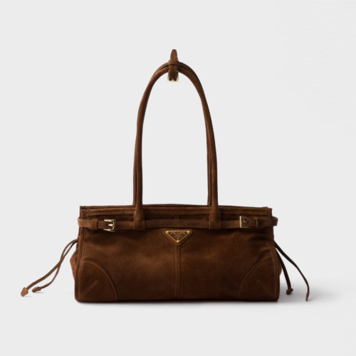 Prada Bonnie medium suede handbag