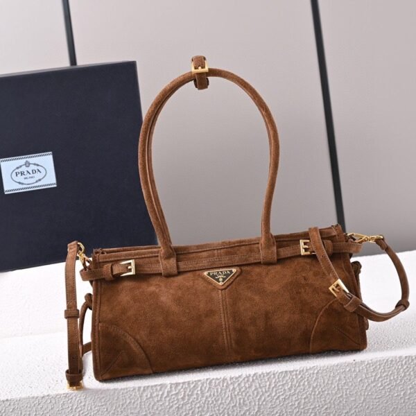 Prada Bonnie medium suede handbag