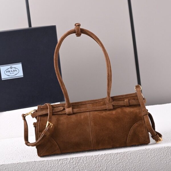 Prada Bonnie medium suede handbag