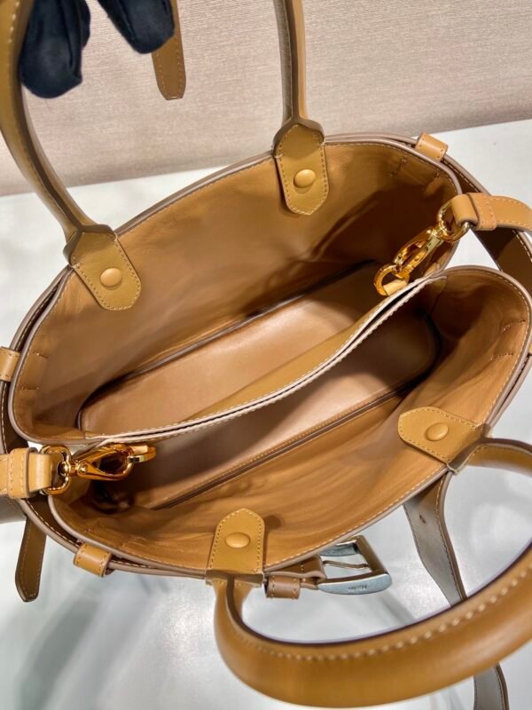 Prada Buckle small leather handbag with belt