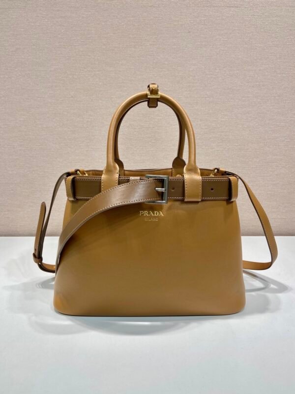 Prada Buckle small leather handbag with belt