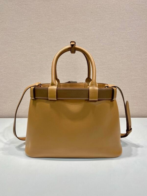 Prada Buckle small leather handbag with belt
