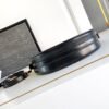 Prada Arqué naplak patent leather shoulder bag