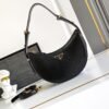 Prada Arqué naplak patent leather shoulder bag