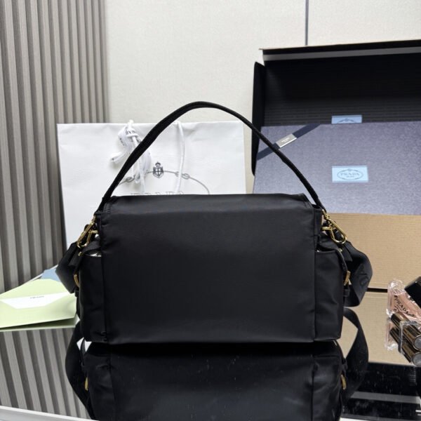 Prada Explore large Re-Nylon shoulder bag with flap