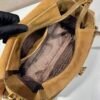 Prada Explore medium suede shoulder bag with flap