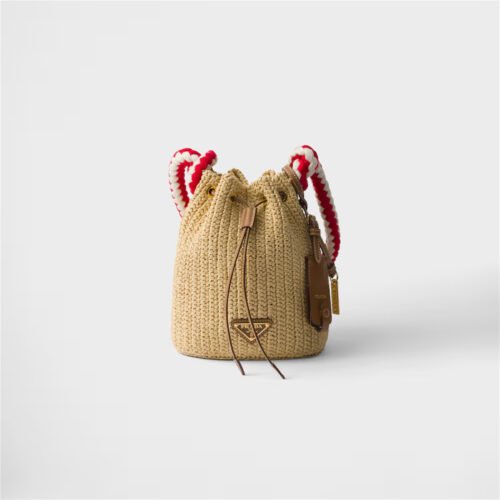 Crochet mini bucket bag