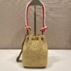 Crochet mini bucket bag