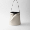 Prada Buckle leather bucket bag with belt