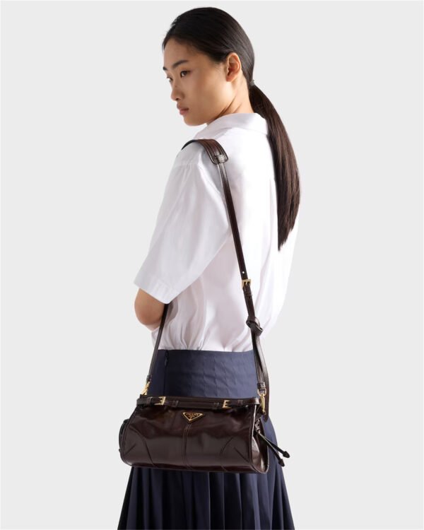 Prada Bonnie small leather shoulder bag