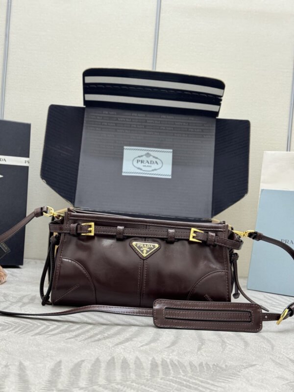 Prada Bonnie small leather shoulder bag