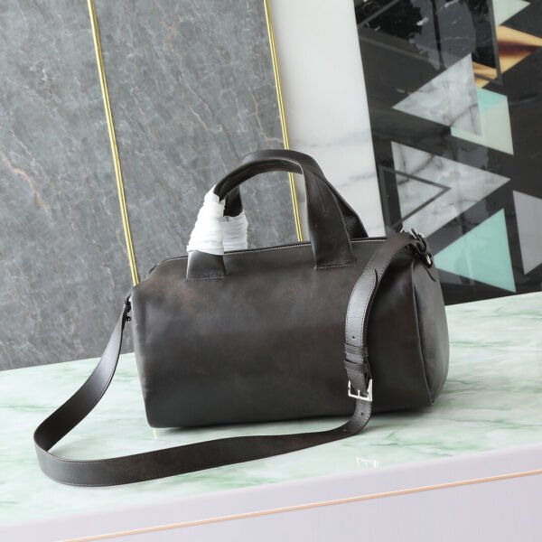 Small nappa leather duffle bag