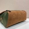 Large Re-Nylon and suede shoulder bag