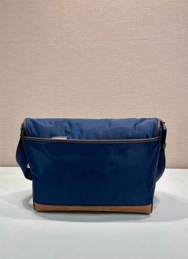 Medium Re-Nylon and leather shoulder bag
